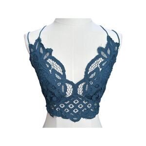 Free People teal bralette size large